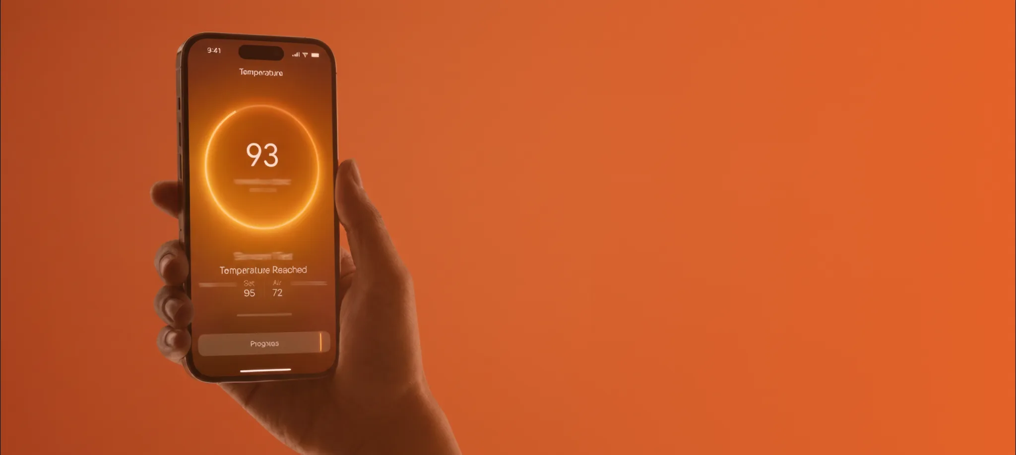 A hand holding the CYBORG app showing a score of 93